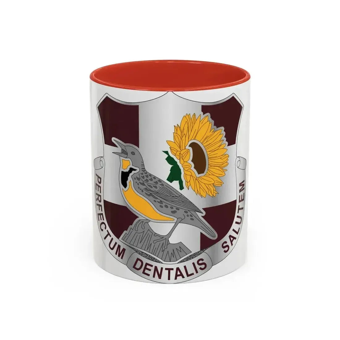 Dental Health Activity Fort Riley (U.S. Army) Accent Coffee Mug 11oz Red - Go Mug Yourself