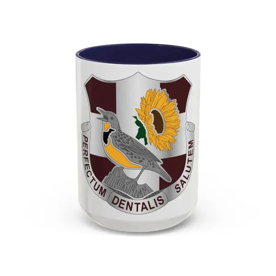 Dental Health Activity Fort Riley (U.S. Army) Accent Coffee Mug 15oz Navy - Go Mug Yourself