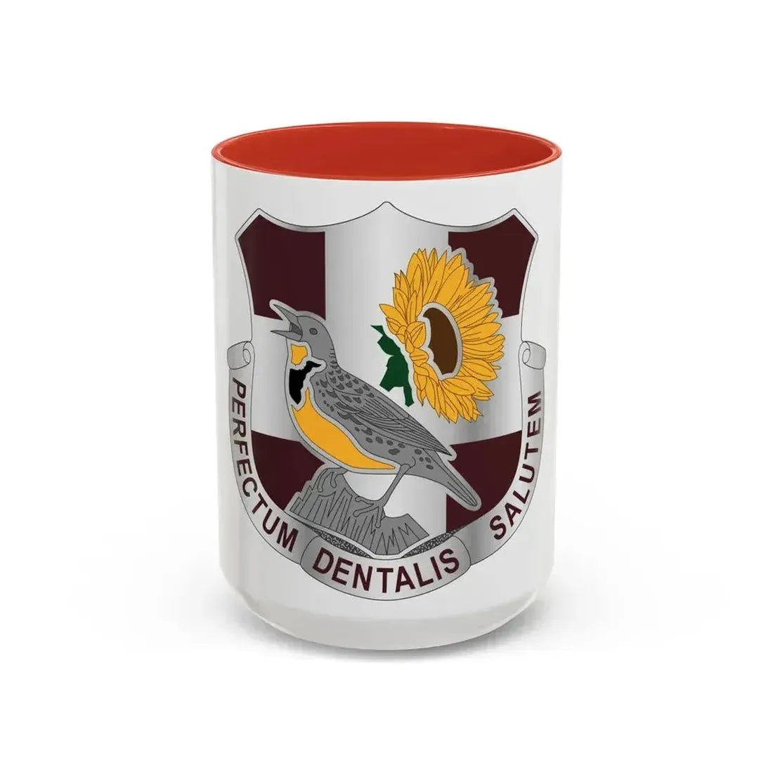 Dental Health Activity Fort Riley (U.S. Army) Accent Coffee Mug 15oz Red - Go Mug Yourself