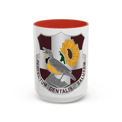 Dental Health Activity Fort Riley (U.S. Army) Accent Coffee Mug 15oz Red - Go Mug Yourself