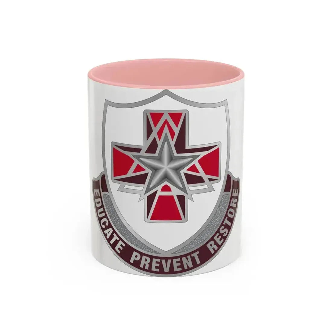 Dental Health Activity Fort Sam Houston (U.S. Army) Accent Coffee Mug 11oz Pink - Go Mug Yourself