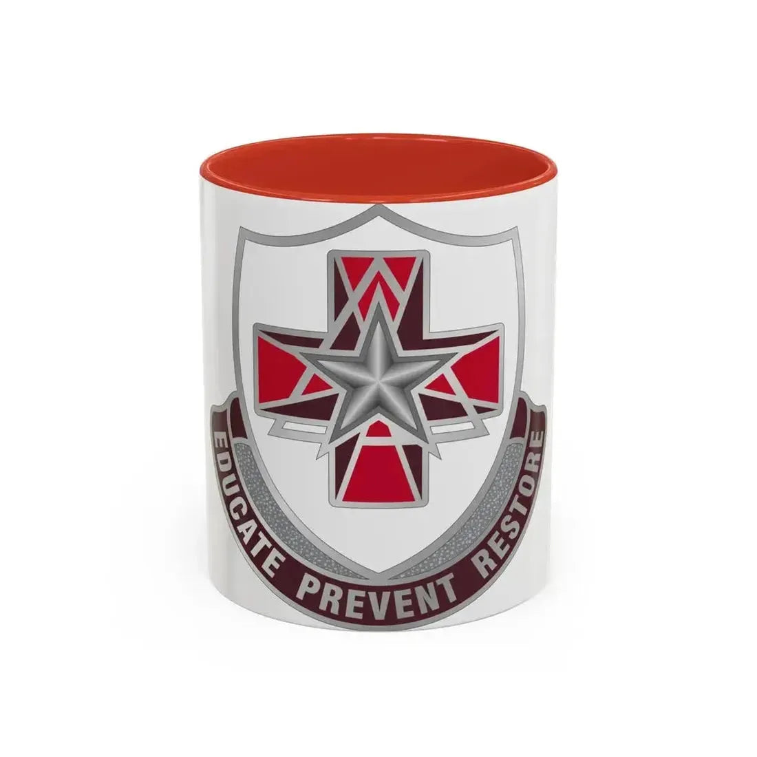 Dental Health Activity Fort Sam Houston (U.S. Army) Accent Coffee Mug 11oz Red - Go Mug Yourself