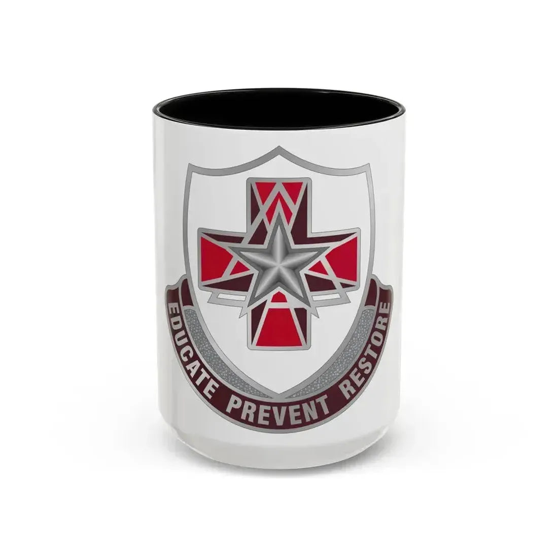 Dental Health Activity Fort Sam Houston (U.S. Army) Accent Coffee Mug 15oz Black - Go Mug Yourself