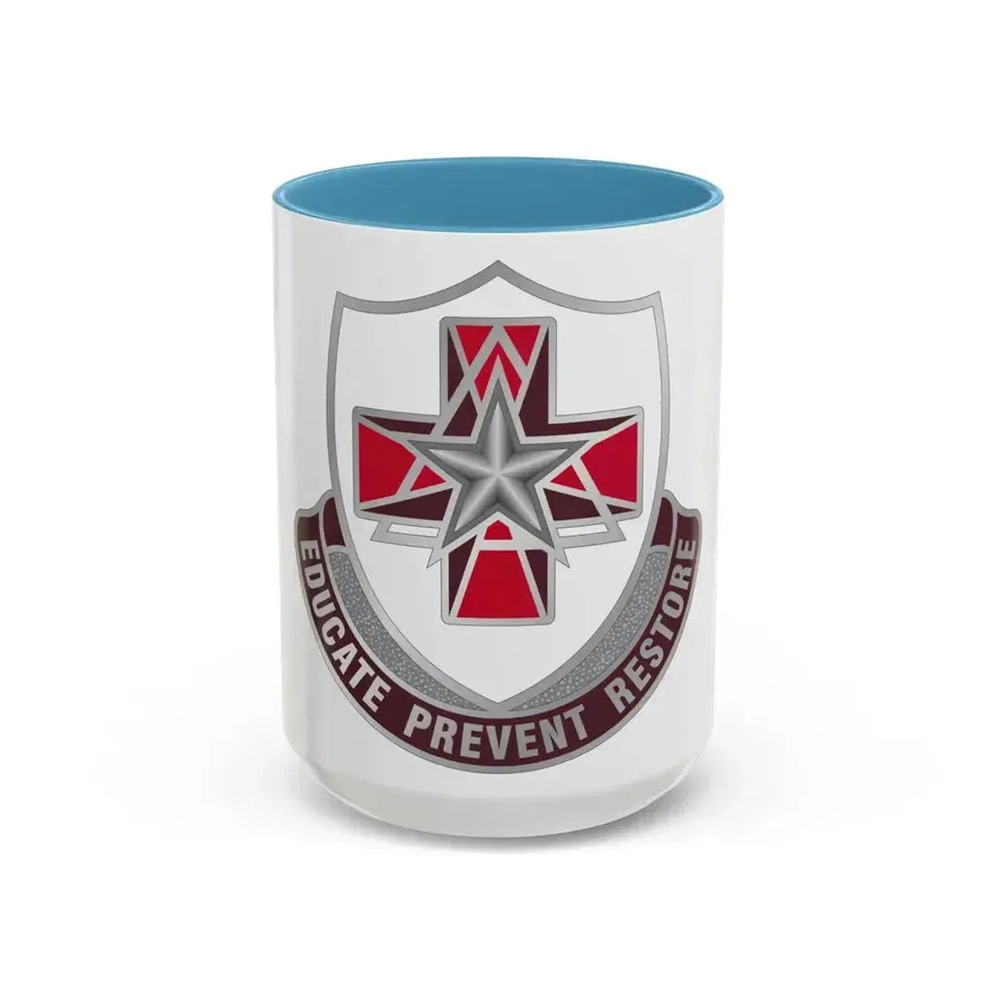 Dental Health Activity Fort Sam Houston (U.S. Army) Accent Coffee Mug 15oz Light Blue - Go Mug Yourself