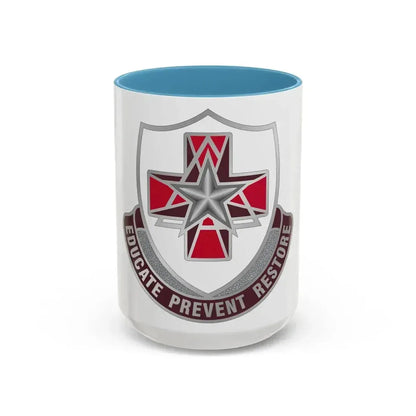 Dental Health Activity Fort Sam Houston (U.S. Army) Accent Coffee Mug 15oz Light Blue - Go Mug Yourself