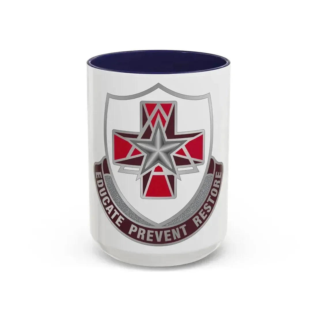 Dental Health Activity Fort Sam Houston (U.S. Army) Accent Coffee Mug 15oz Navy - Go Mug Yourself