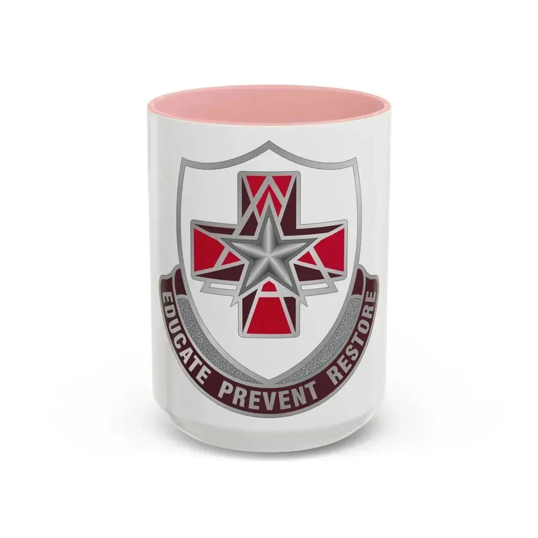 Dental Health Activity Fort Sam Houston (U.S. Army) Accent Coffee Mug 15oz Pink - Go Mug Yourself