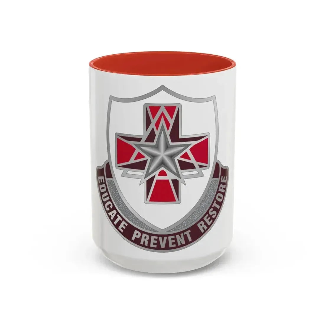 Dental Health Activity Fort Sam Houston (U.S. Army) Accent Coffee Mug 15oz Red - Go Mug Yourself
