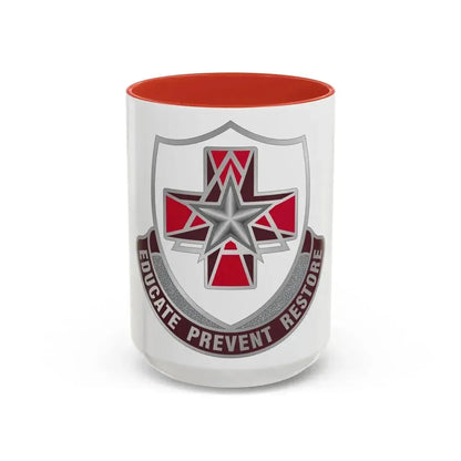 Dental Health Activity Fort Sam Houston (U.S. Army) Accent Coffee Mug 15oz Red - Go Mug Yourself