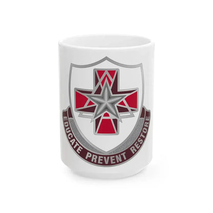 Dental Health Activity Fort Sam Houston (U.S. Army) White Coffee Mug 15oz - Go Mug Yourself