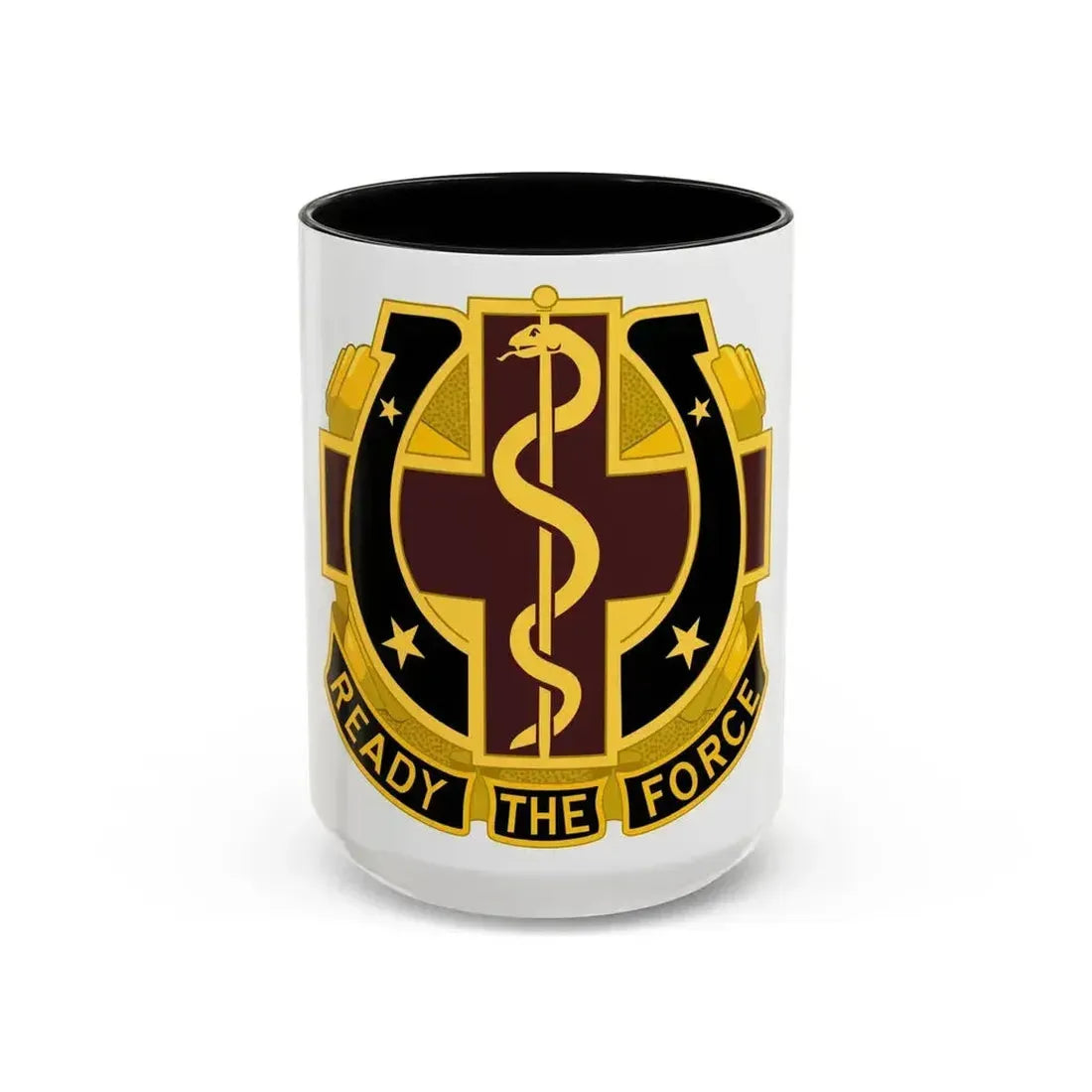 Dental Health Activity Fort Sill 2 (U.S. Army) Accent Coffee Mug 15oz Black - Go Mug Yourself