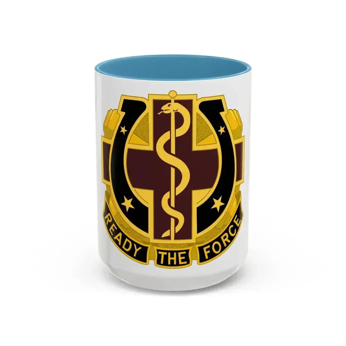 Dental Health Activity Fort Sill 2 (U.S. Army) Accent Coffee Mug 15oz Light Blue - Go Mug Yourself