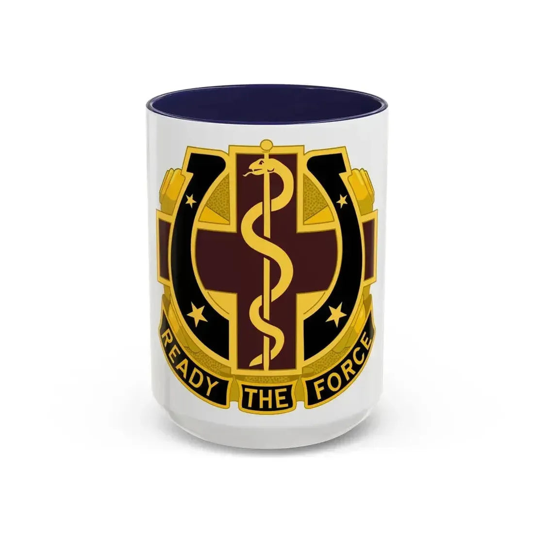 Dental Health Activity Fort Sill 2 (U.S. Army) Accent Coffee Mug 15oz Navy - Go Mug Yourself