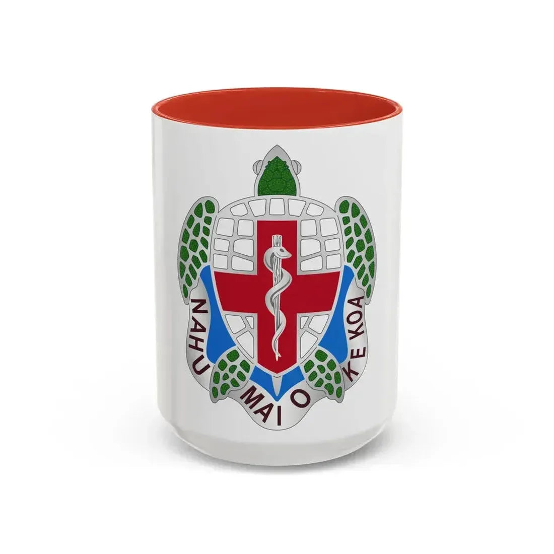 Dental Health Activity Hawaii (U.S. Army) Accent Coffee Mug 15oz Red - Go Mug Yourself