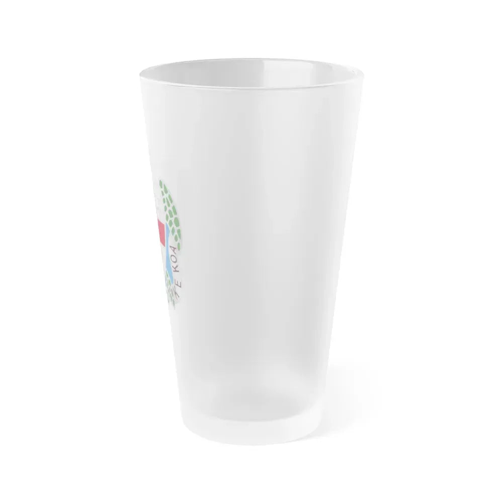 Dental Health Activity Hawaii (U.S. Army) Frosted Pint Glass 16oz - Go Mug Yourself