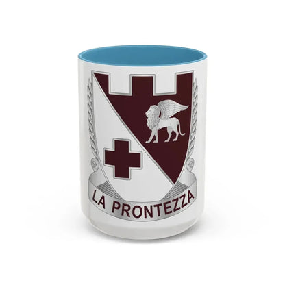 Dental Health Activity Italy (U.S. Army) Accent Coffee Mug 15oz Light Blue - Go Mug Yourself