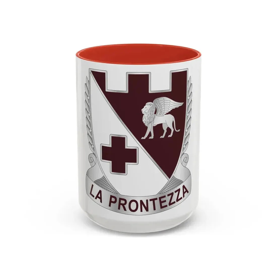 Dental Health Activity Italy (U.S. Army) Accent Coffee Mug 15oz Red - Go Mug Yourself