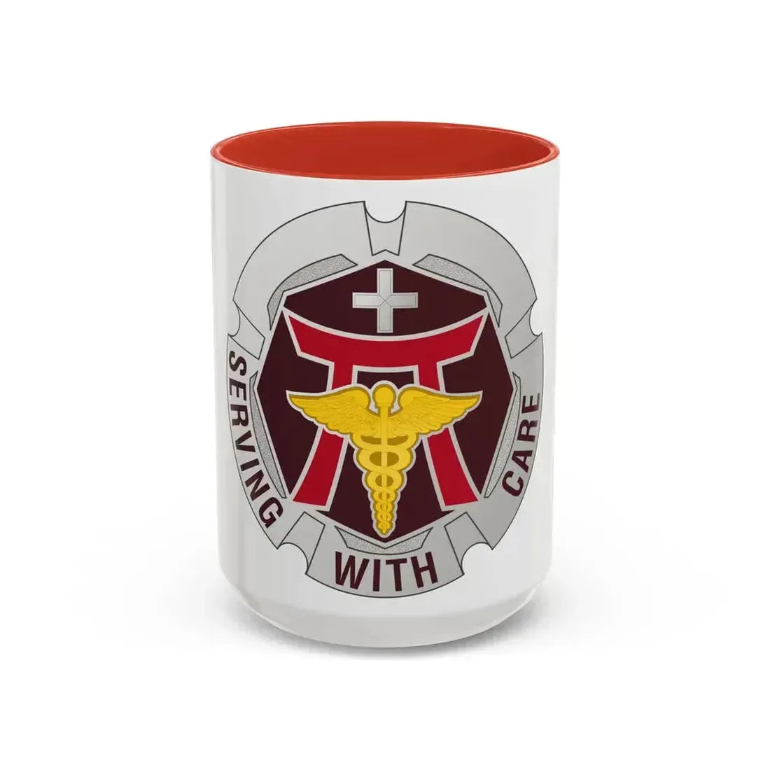 Dental Health Activity Japan (U.S. Army) Accent Coffee Mug 15oz Red - Go Mug Yourself