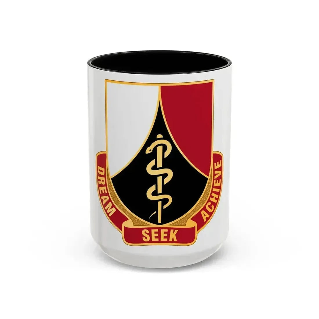 Dental Health Activity Rheinland Pfalz (U.S. Army) Accent Coffee Mug 15oz Black - Go Mug Yourself