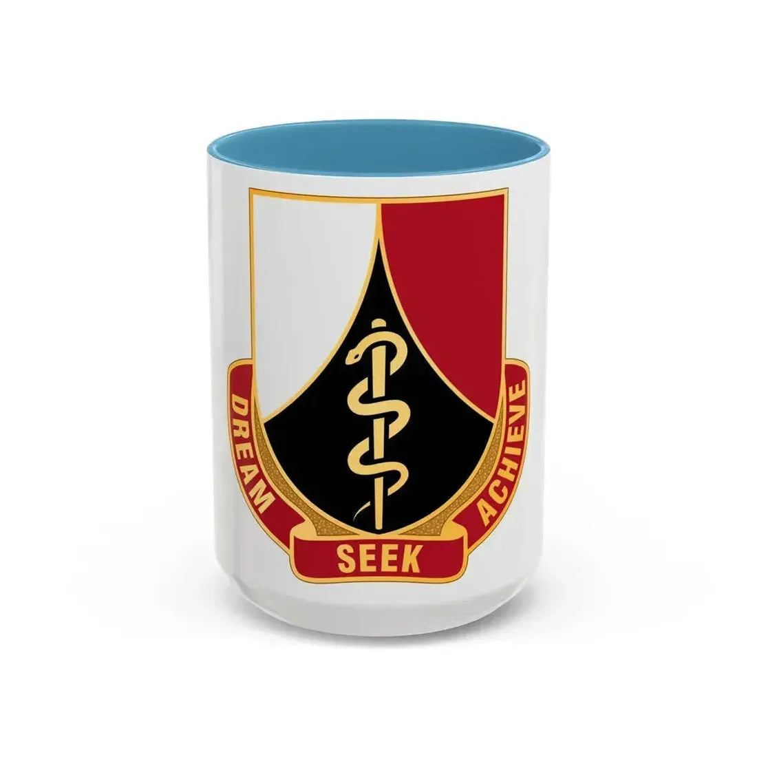 Dental Health Activity Rheinland Pfalz (U.S. Army) Accent Coffee Mug 15oz Light Blue - Go Mug Yourself