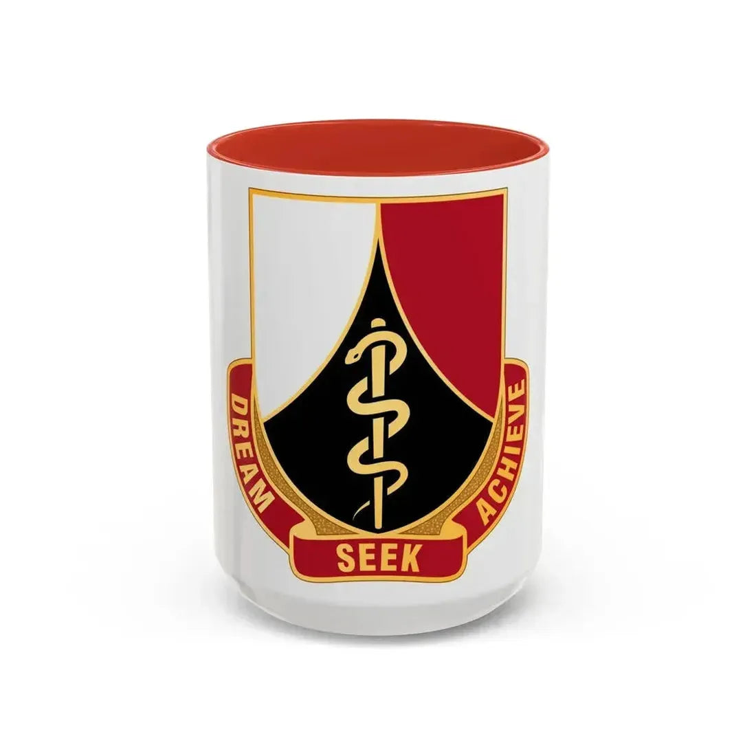 Dental Health Activity Rheinland Pfalz (U.S. Army) Accent Coffee Mug 15oz Red - Go Mug Yourself