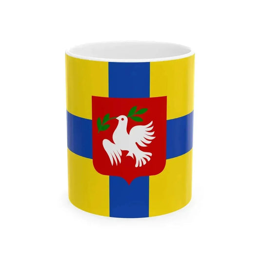 Dentergem flag (Belgium) White Coffee Mug 11oz - Go Mug Yourself