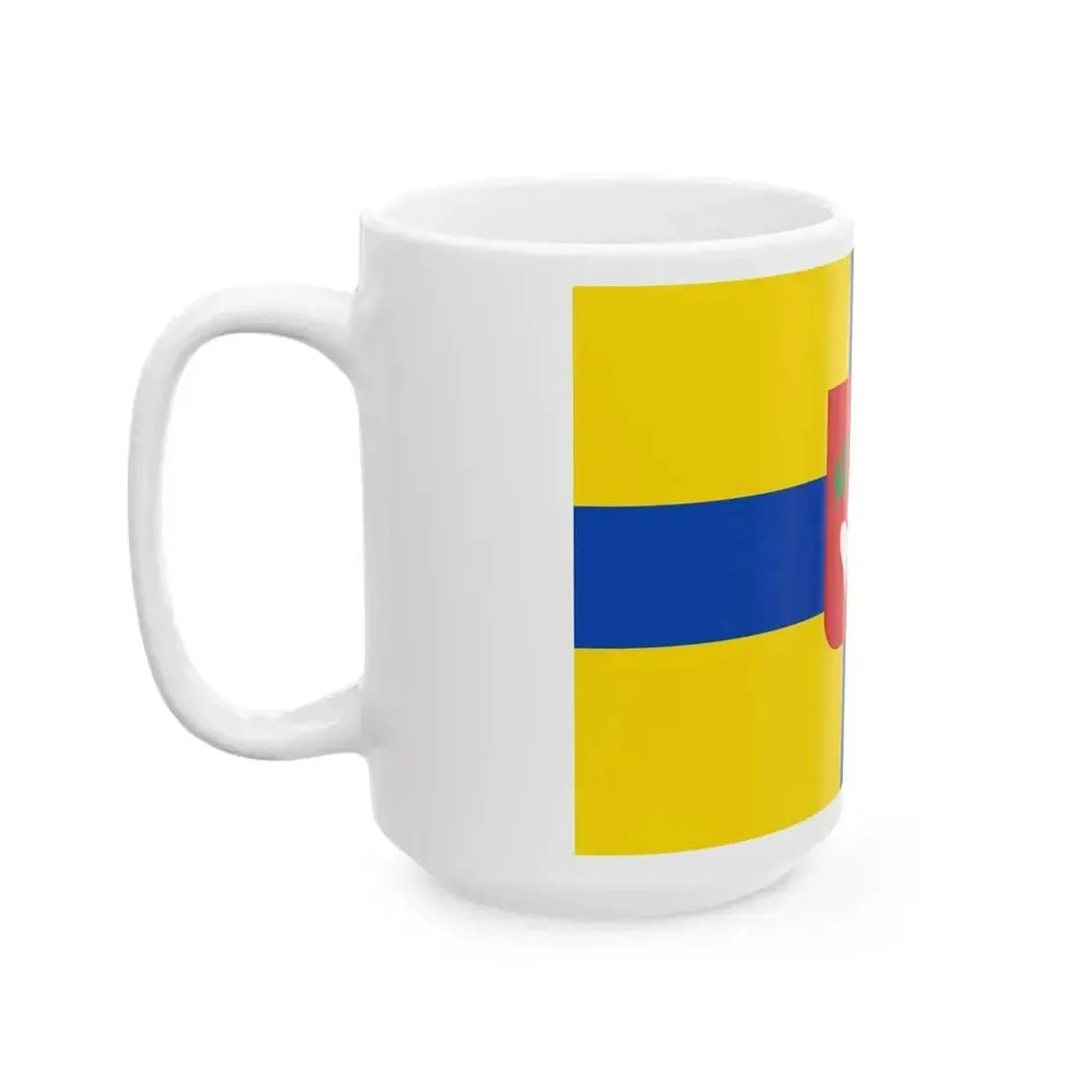 Dentergem flag (Belgium) White Coffee Mug - Go Mug Yourself
