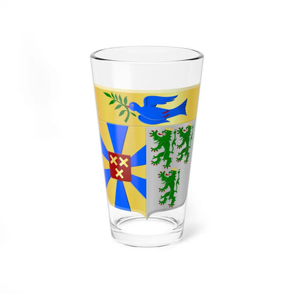 Dentergem wapen (Belgium) (Coat of Arms) Pint Glass 16oz 16oz - Go Mug Yourself