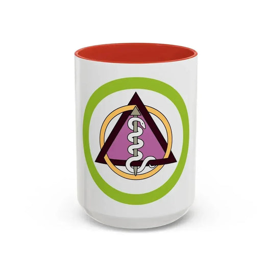Dentistry (Boy Scout Merit Badge) Accent Coffee Mug 15oz Red - Go Mug Yourself