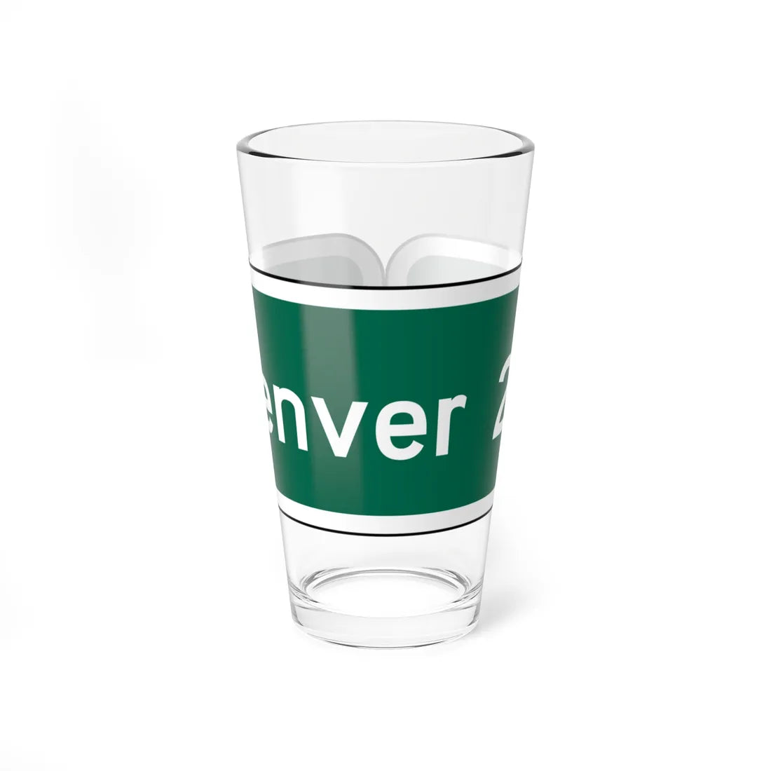 Denver 20 MUTCD D2-1 (Colorado) (Road Sign) Pint Glass 16oz 16oz - Go Mug Yourself