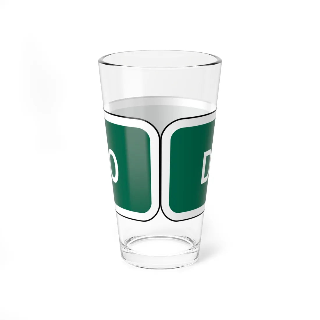 Denver 20 MUTCD D2-1 (Colorado) (Road Sign) Pint Glass 16oz - Go Mug Yourself