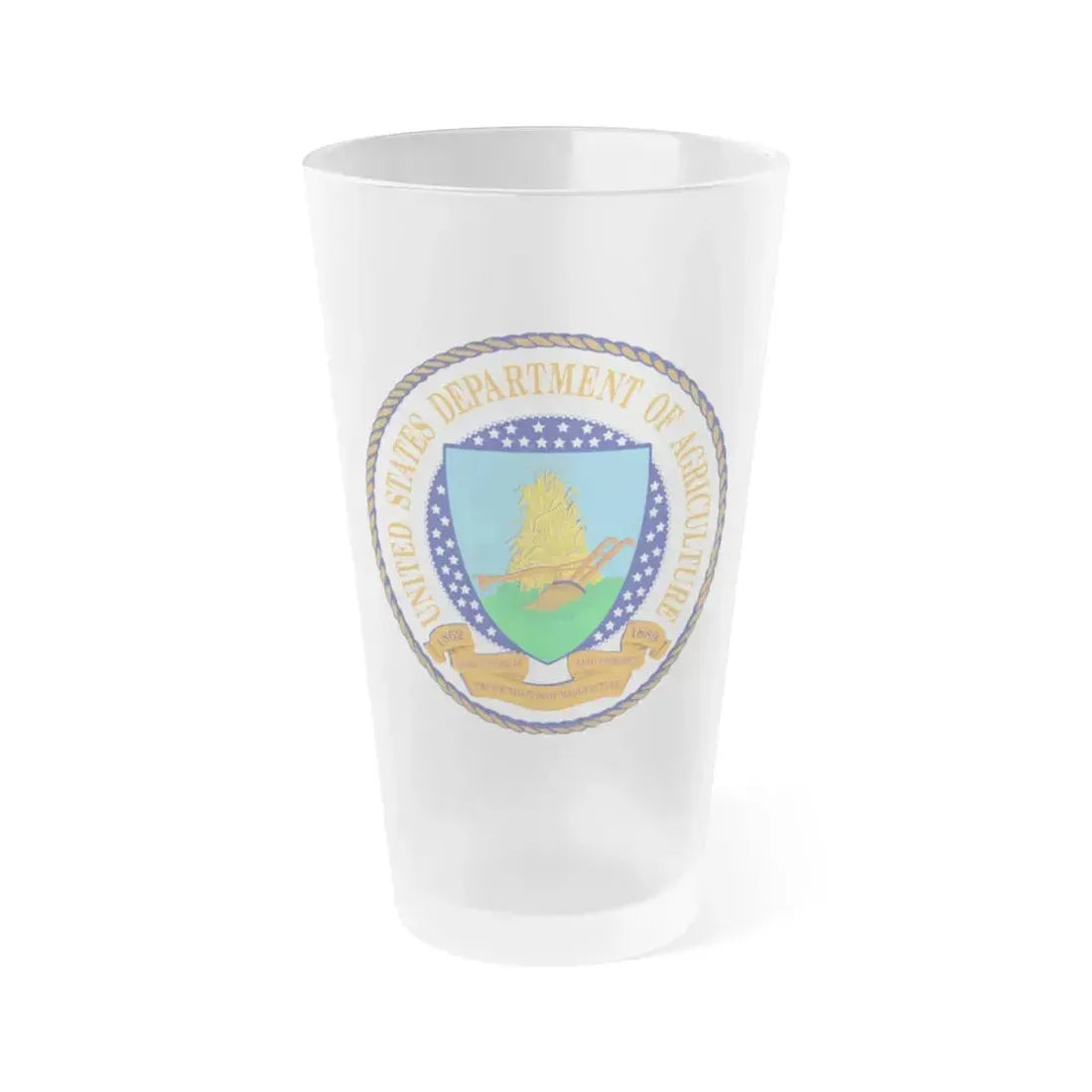 Department of Agriculture - Frosted Pint Glass 16oz 16oz Frosted - Go Mug Yourself
