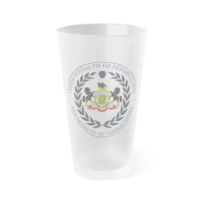Department of Corrections of Pennsylvania - Frosted Pint Glass 16oz 16oz Frosted - Go Mug Yourself