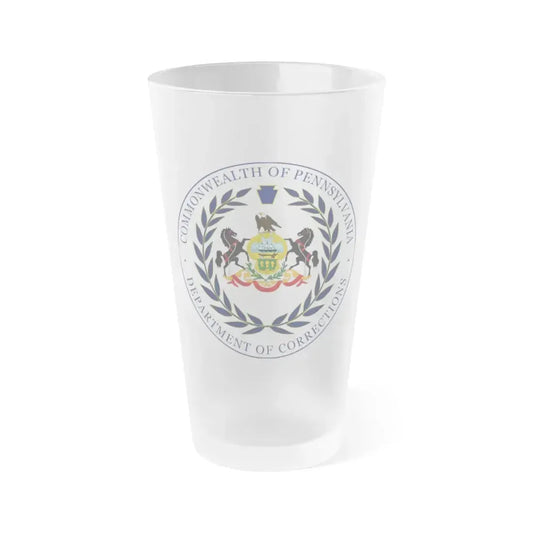 Department of Corrections of Pennsylvania - Frosted Pint Glass 16oz 16oz Frosted - Go Mug Yourself