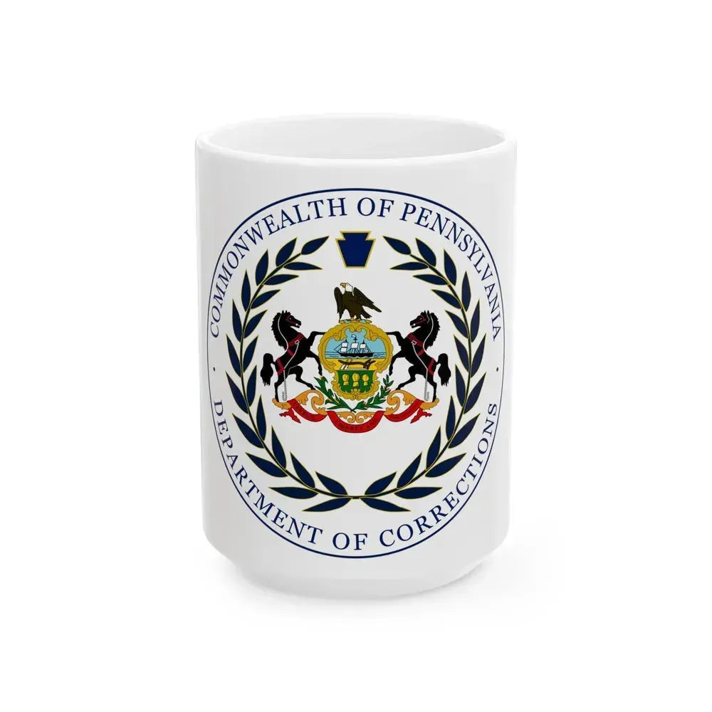 Department of Corrections of Pennsylvania - White Coffee Mug 15oz - Go Mug Yourself