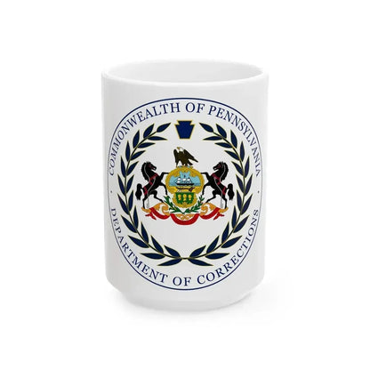 Department of Corrections of Pennsylvania - White Coffee Mug 15oz - Go Mug Yourself
