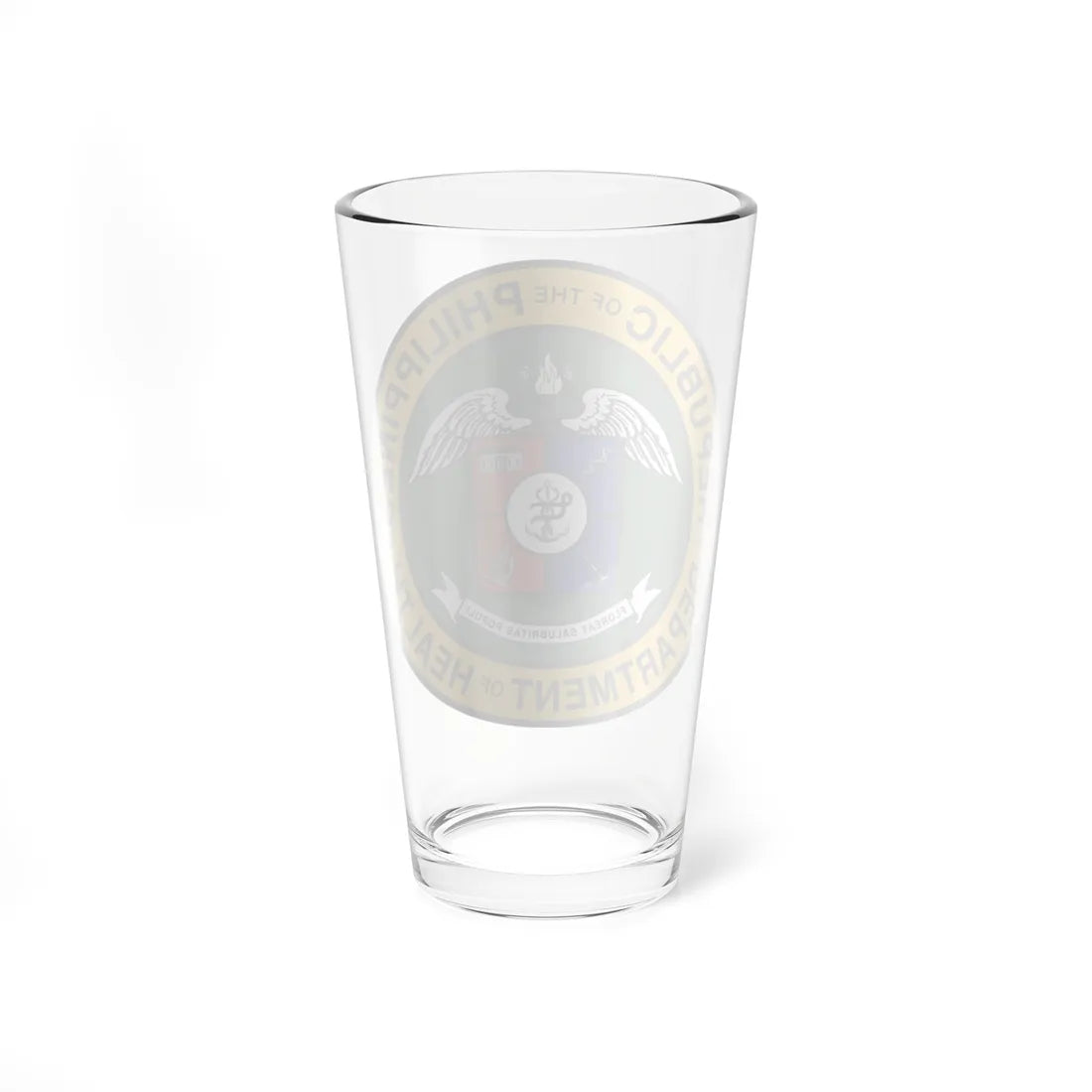 Department of Health DOH PHL (Philippines) (Coat of Arms) Pint Glass 16oz - Go Mug Yourself