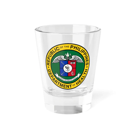 Department of Health DOH PHL (Philippines) (Coat of Arms) Shot Glass 1.5oz 1.5oz - Go Mug Yourself