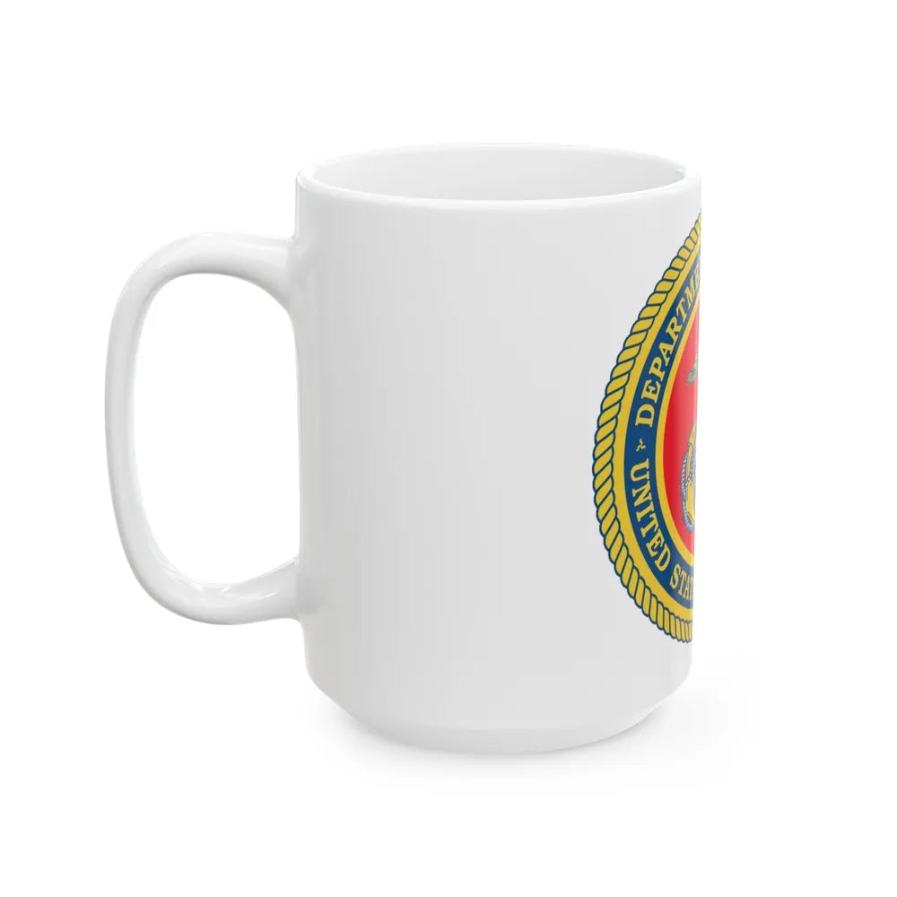 Department Of The Navy United States Marine Corps (USMC) White Coffee Mug-Go Mug Yourself