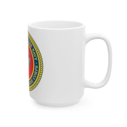 Department Of The Navy United States Marine Corps (USMC) White Coffee Mug-Go Mug Yourself