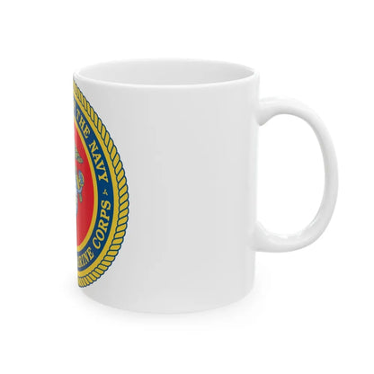 Department Of The Navy United States Marine Corps (USMC) White Coffee Mug-Go Mug Yourself