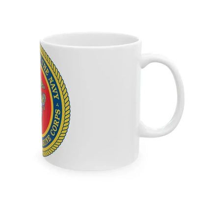 Department Of The Navy United States Marine Corps (USMC) White Coffee Mug - Go Mug Yourself