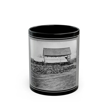 Depot Of The Commissary, Cedar Level, Virginia (U.S. Civil War) Black Coffee Mug-11oz-Go Mug Yourself