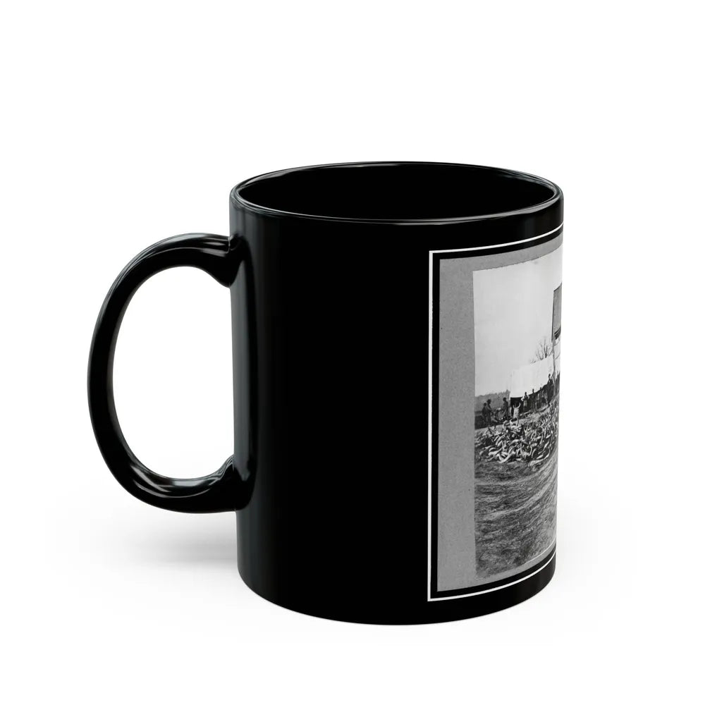 Depot Of The Commissary, Cedar Level, Virginia (U.S. Civil War) Black Coffee Mug-Go Mug Yourself