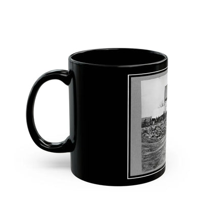 Depot Of The Commissary, Cedar Level, Virginia (U.S. Civil War) Black Coffee Mug-Go Mug Yourself