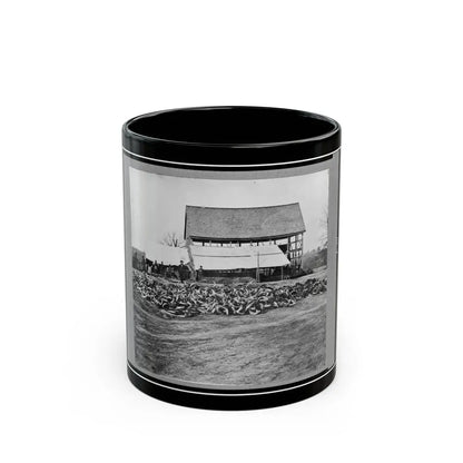 Depot Of The Commissary, Cedar Level, Virginia (U.S. Civil War) Black Coffee Mug 11oz - Go Mug Yourself