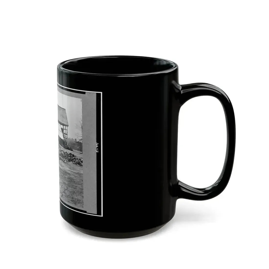Depot Of The Commissary, Cedar Level, Virginia (U.S. Civil War) Black Coffee Mug - Go Mug Yourself