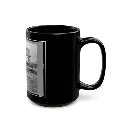 Depot Of The Commissary, Cedar Level, Virginia (U.S. Civil War) Black Coffee Mug - Go Mug Yourself