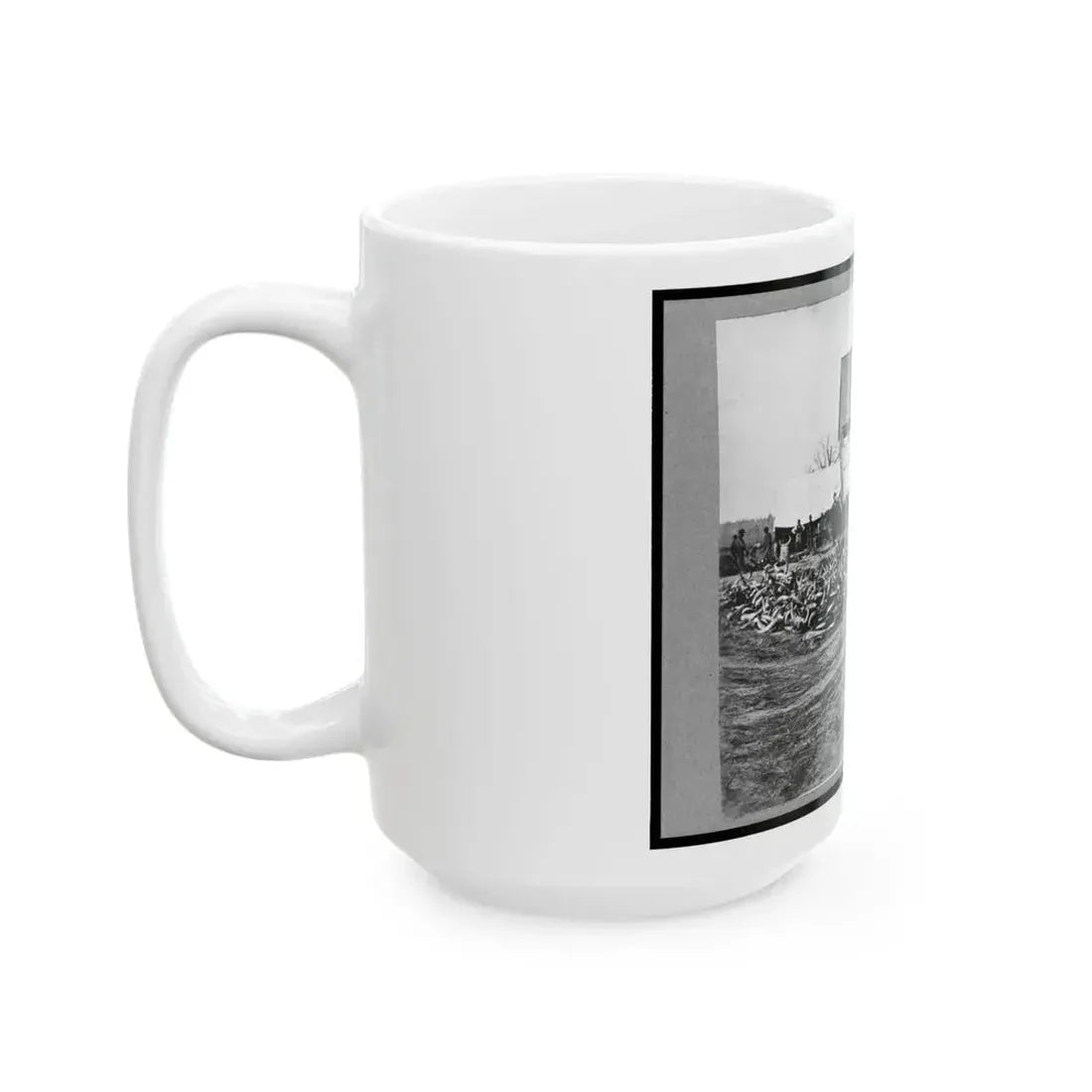 Depot Of The Commissary, Cedar Level, Virginia (U.S. Civil War) White Coffee Mug - Go Mug Yourself