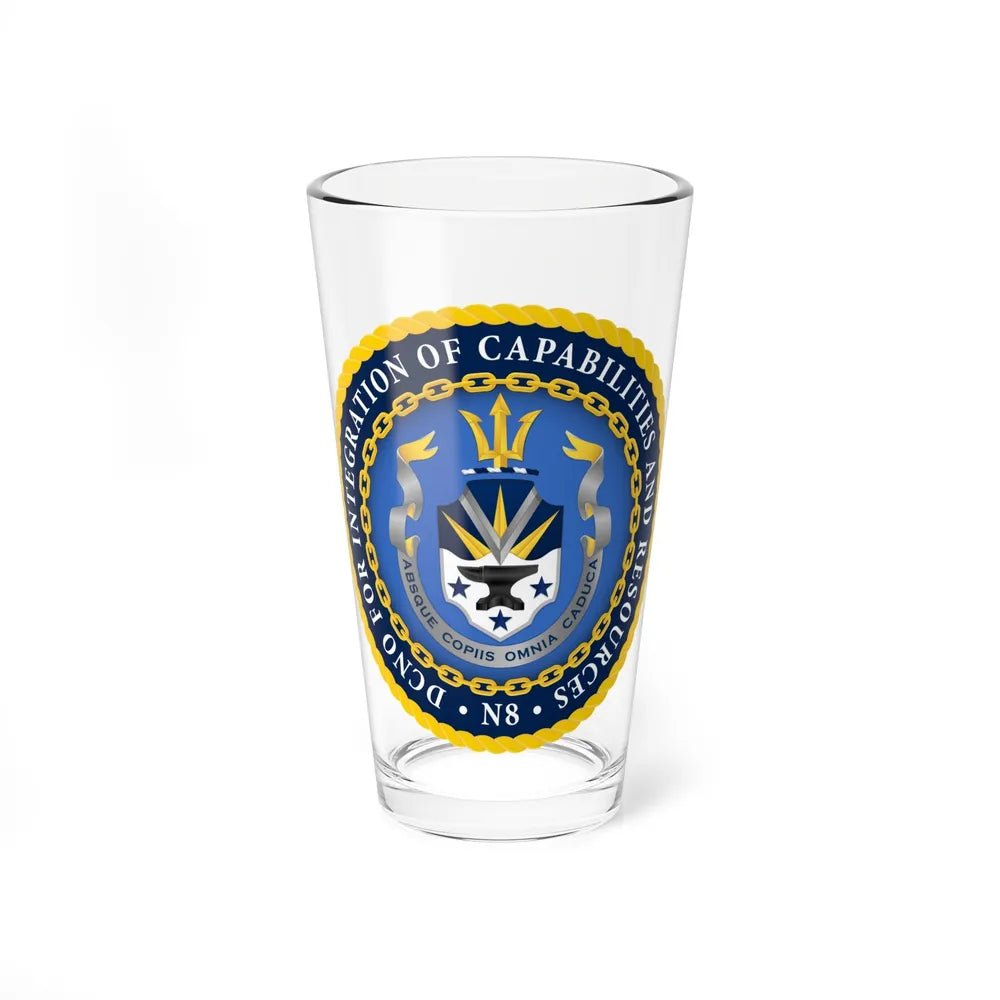 Deputy Chief of Naval Operations for Integration of Capabilities and Resources N8 (U.S. Navy) Pint Glass 16oz-16oz-Go Mug Yourself